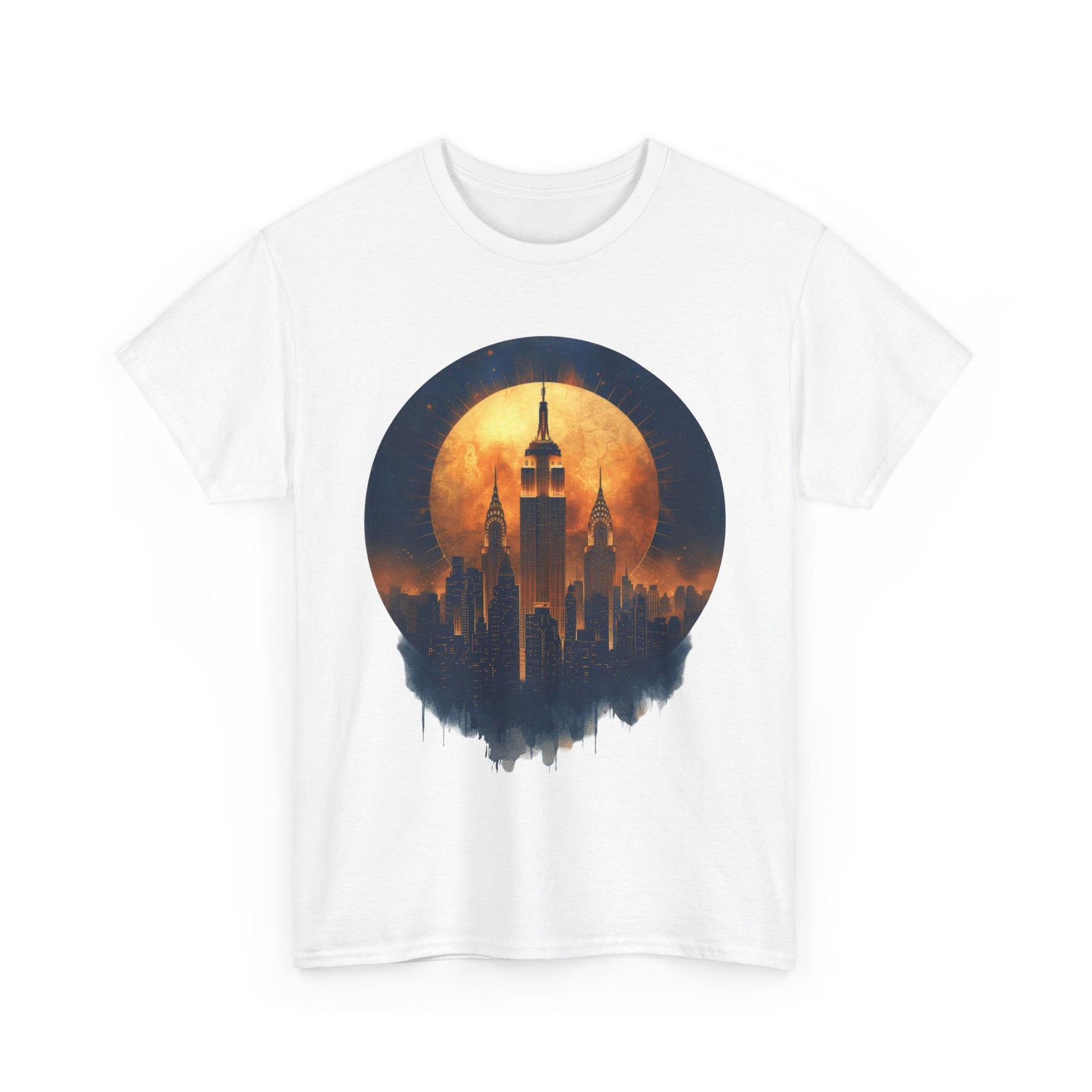 Urban Sunset Graphic T-Shirt - Unisex Heavy Cotton T-Shirt