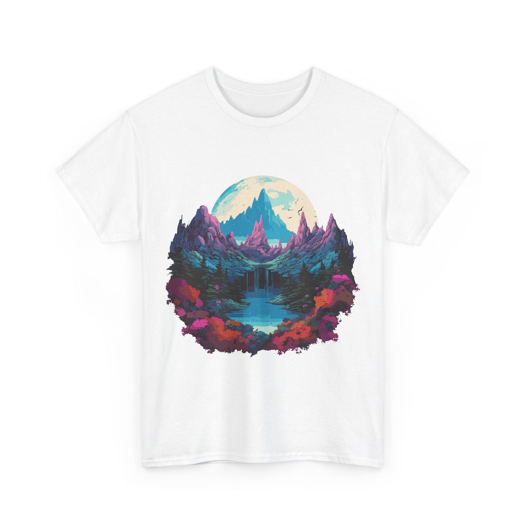 ChatGPT: Serene Landscape Unisex Schweres Baumwoll-T-Shirt – Perfekt für Naturliebhaber! 9